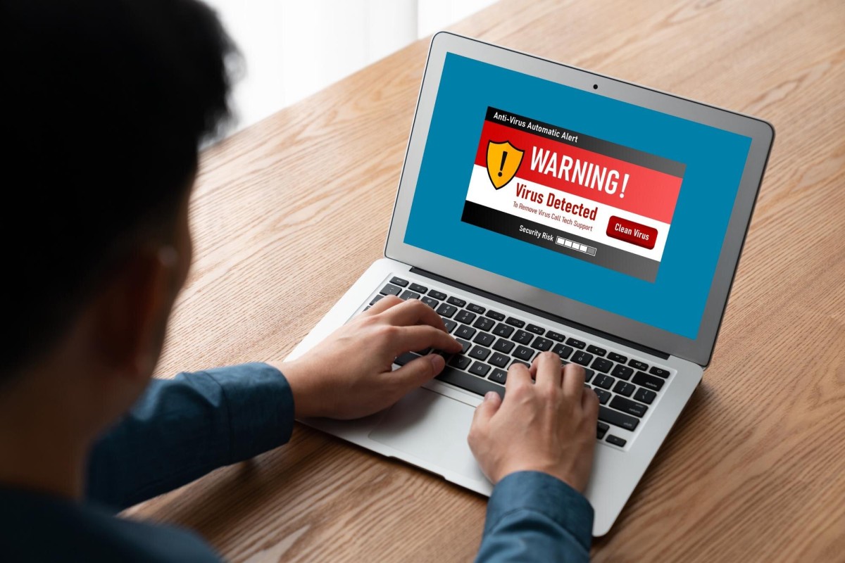 Negative keywords list on laptop screen