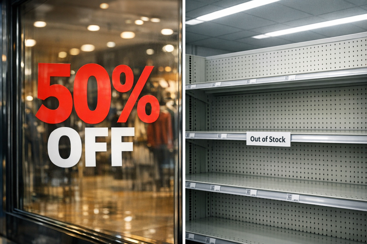 Misleading online advertisement on computer screen