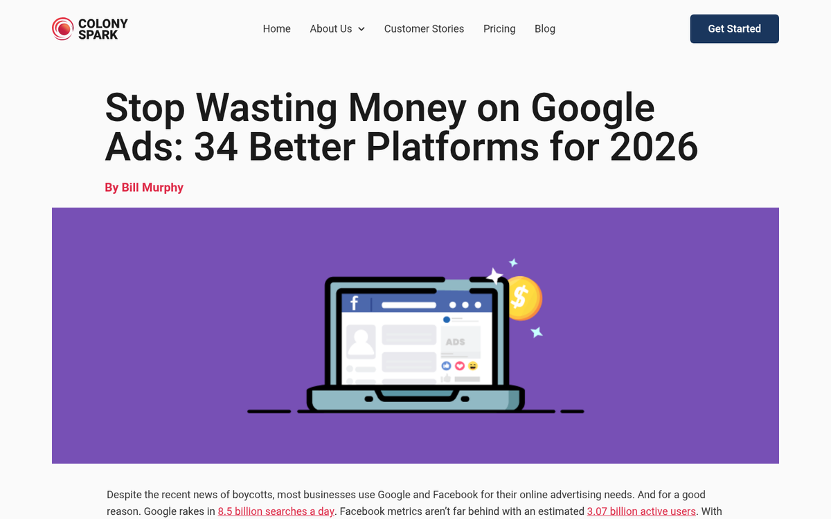 Facebook and Google logos side by side