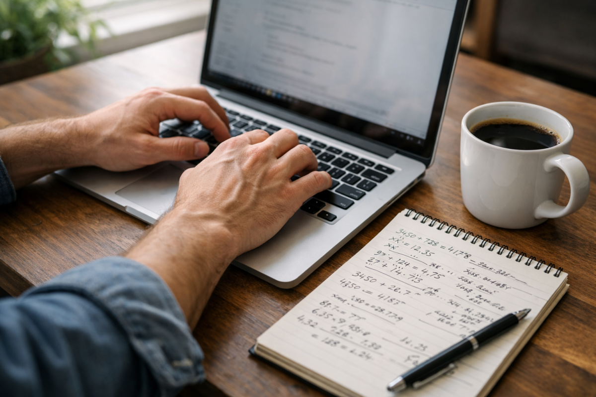 Calendar with mid-month budget adjustment highlighted