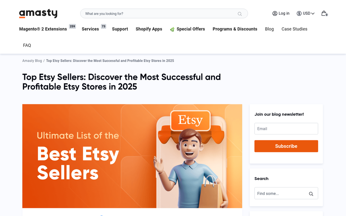 Top Etsy sellers sharing common success traits