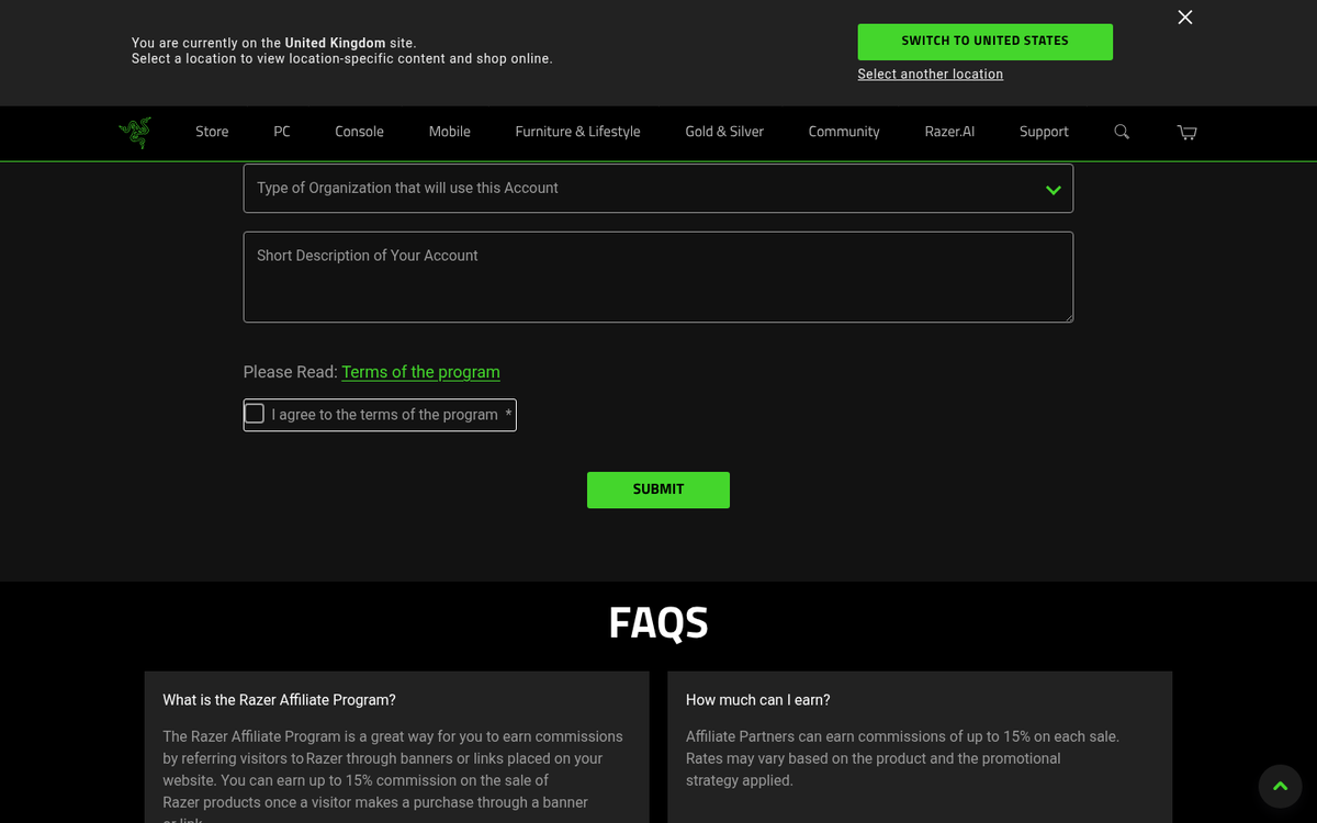 Gaming CPA advertisement on screen