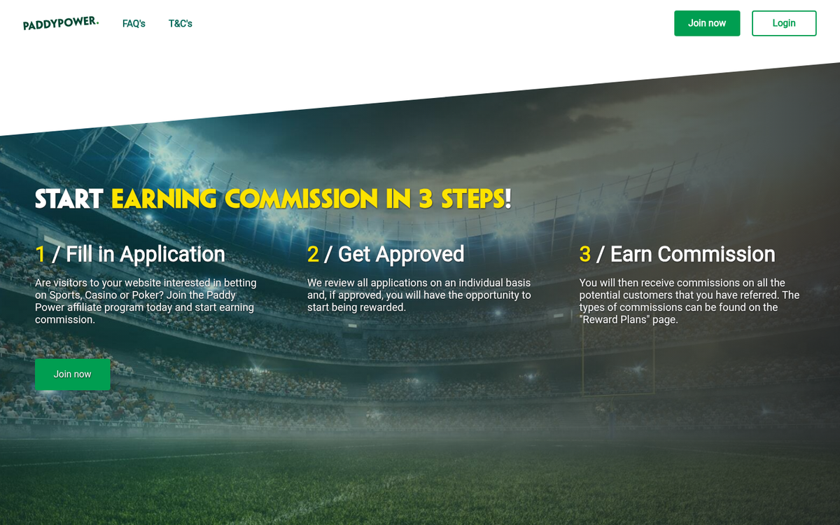 Online casino gambling advertisement example