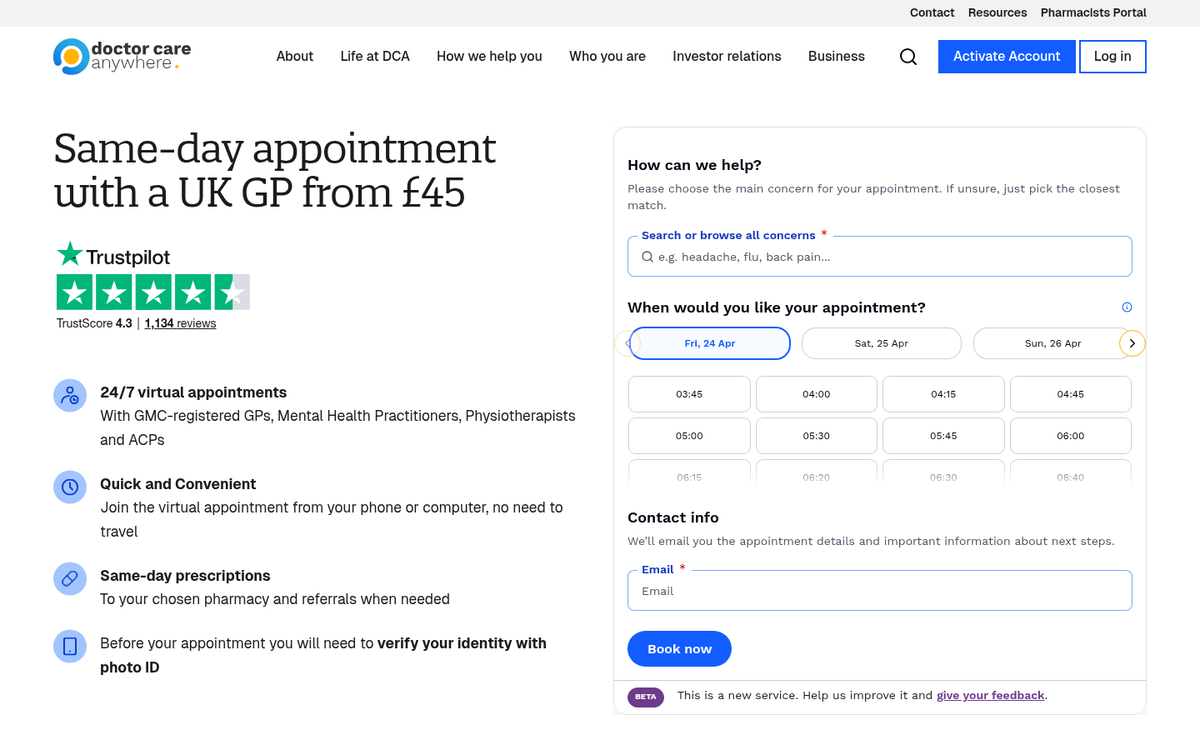 Telehealth doctor consulting patient via screen