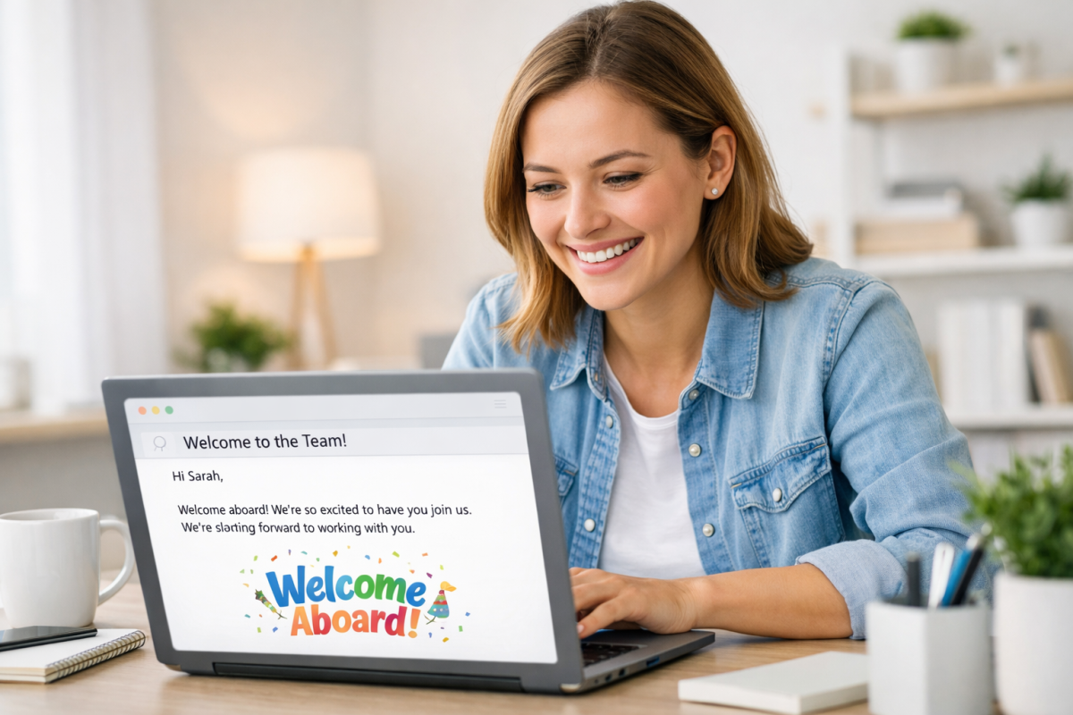 New user welcome email onboarding flow