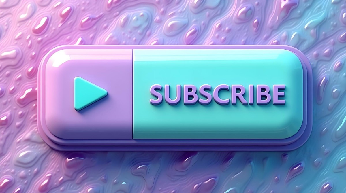 Bright colorful button standing out on webpage