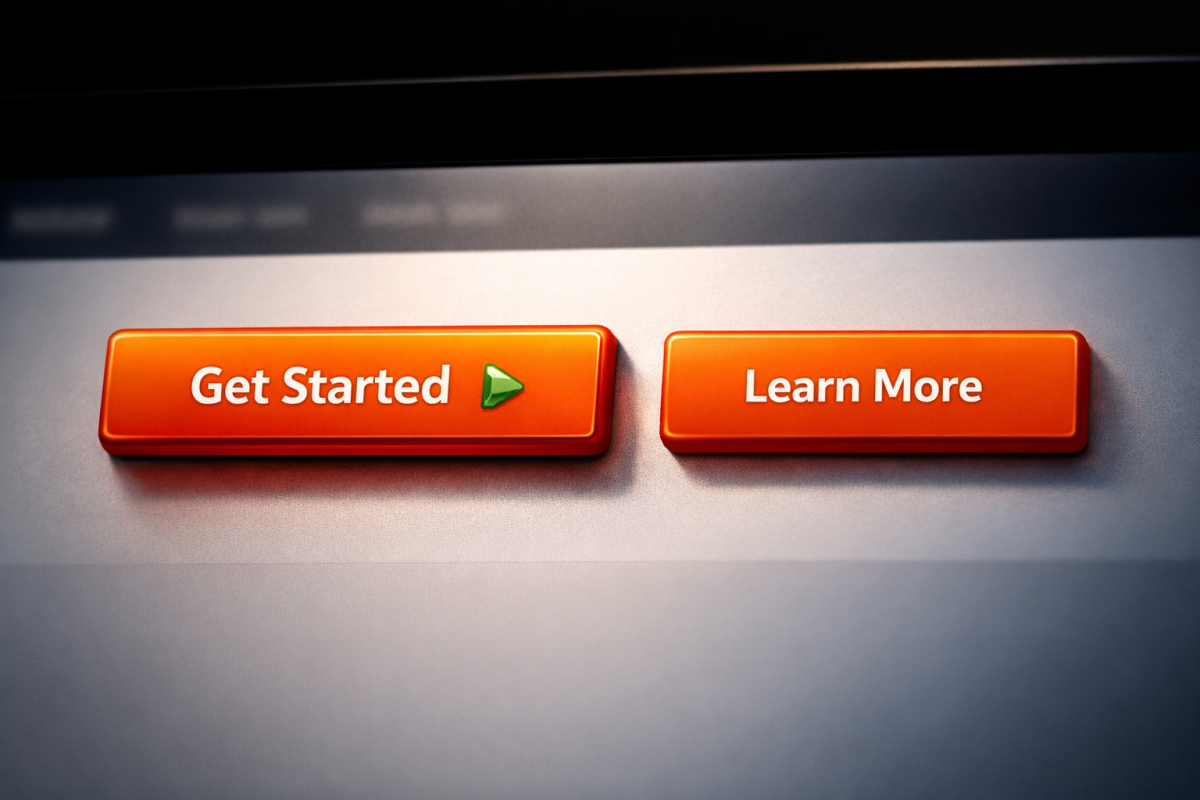 Small details magnified on a call to action