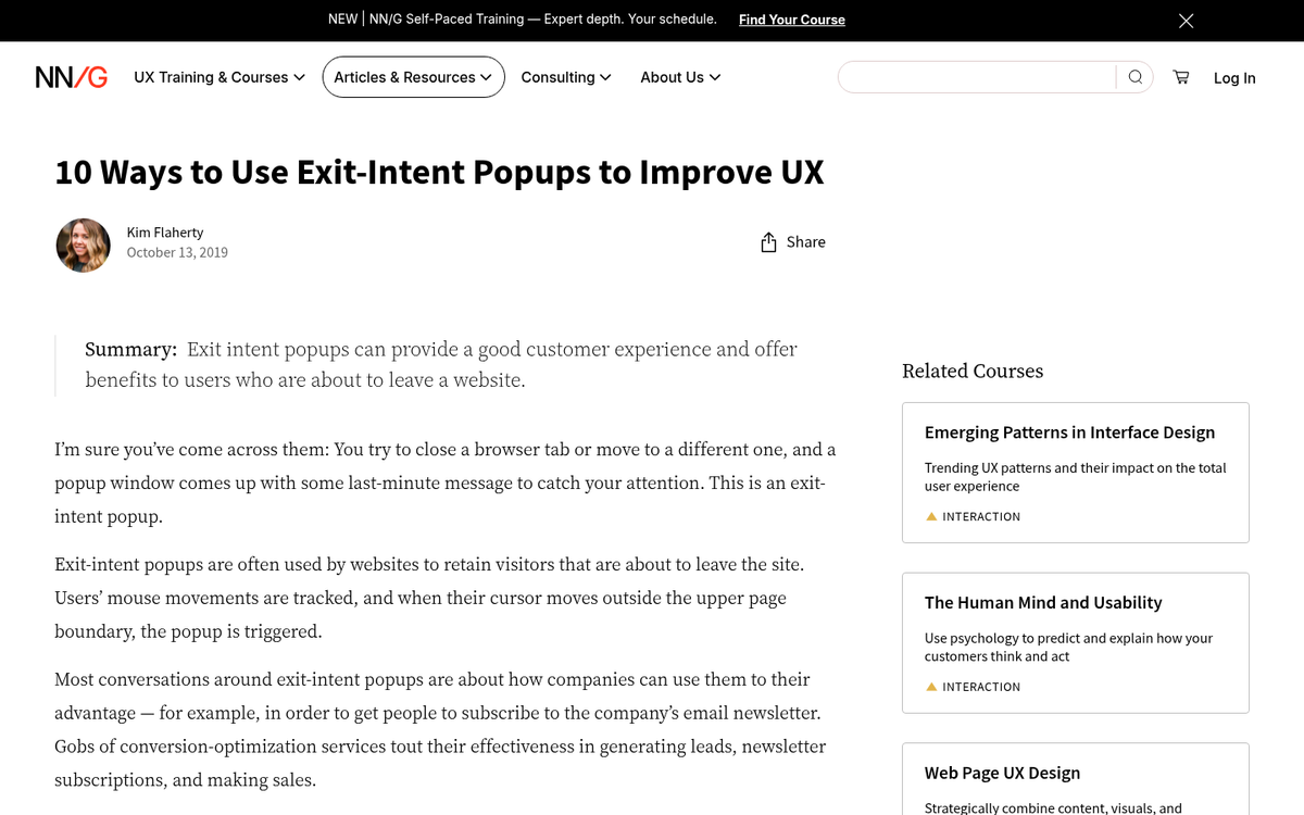 Website popup blocking content on screen