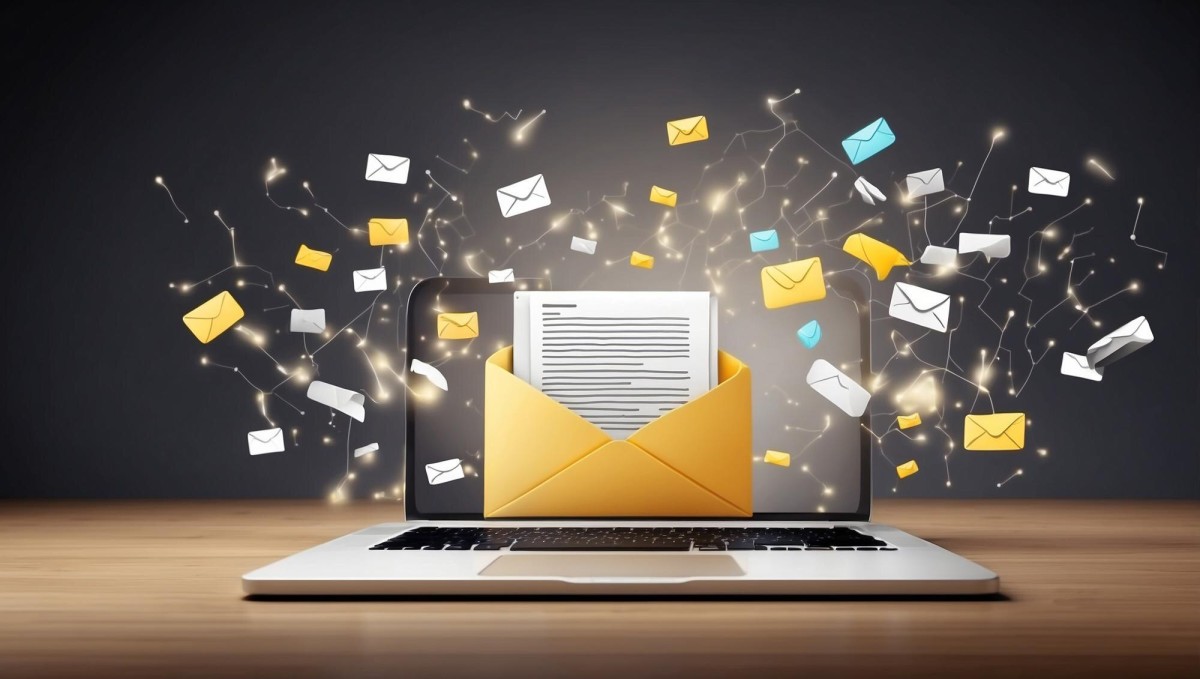 Person building email subscriber mailing list