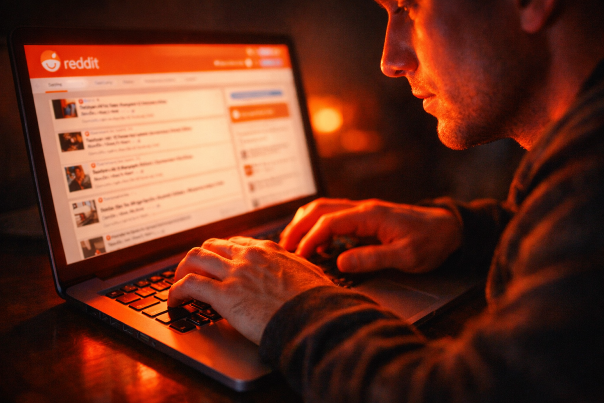 Reddit logo with affiliate marketing concept