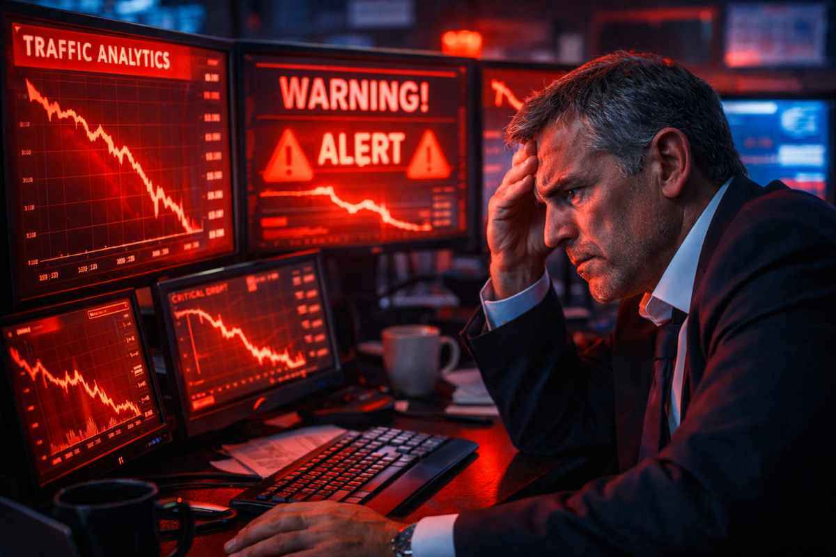 Warning signs surrounding digital ad revenue chart