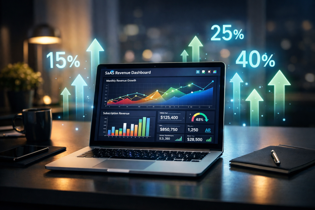 SaaS affiliate program dashboard and earnings overview