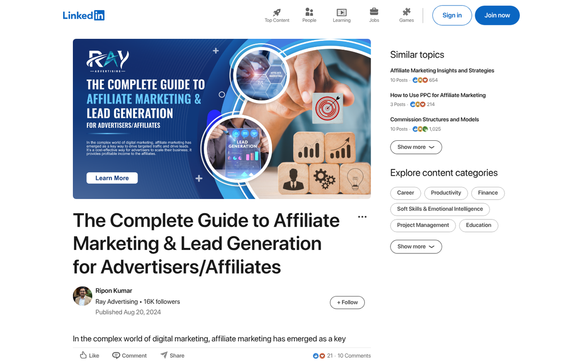Familiar performance advertising lead generation concept
