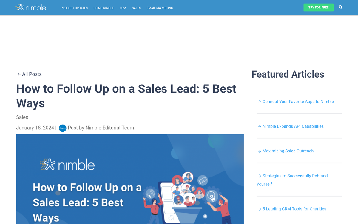 Person following up with leads by phone
