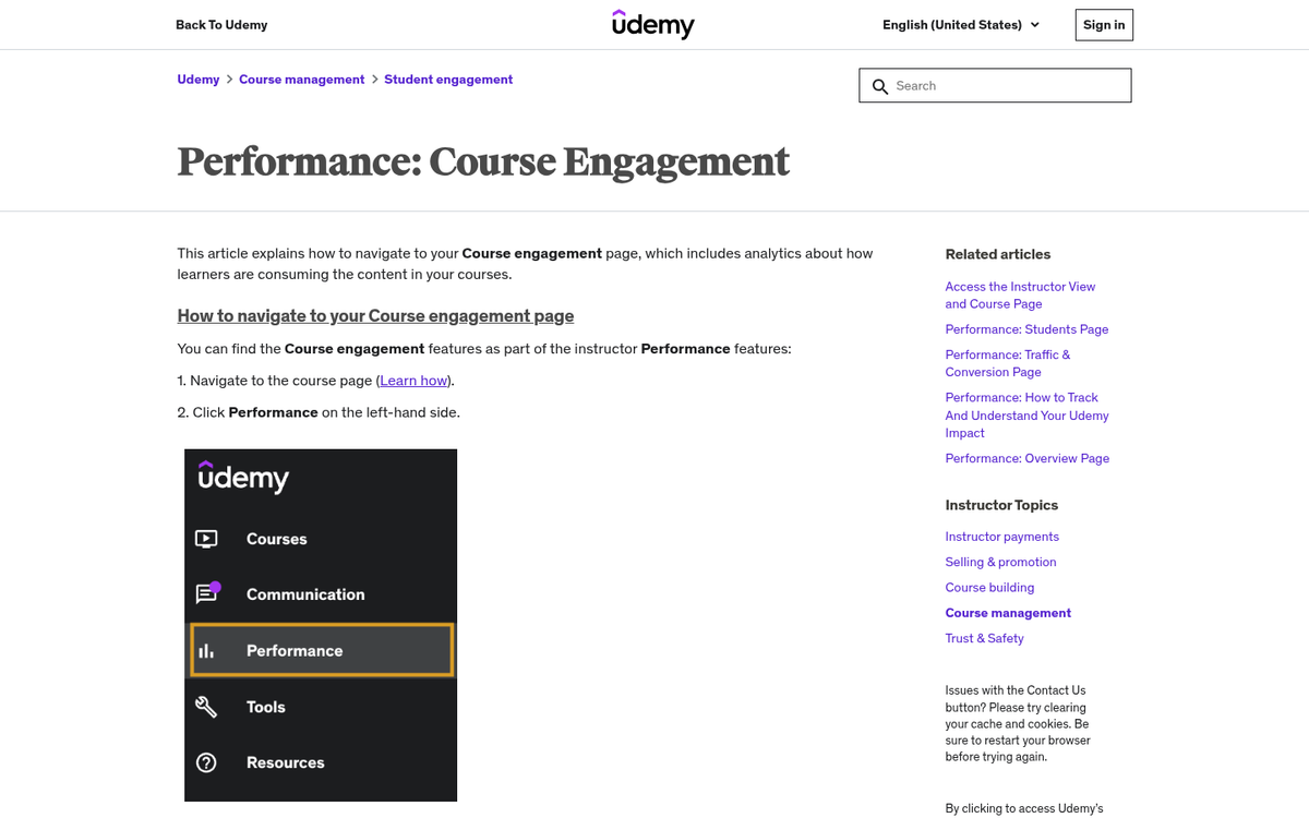 Focused online course outline with clear structure