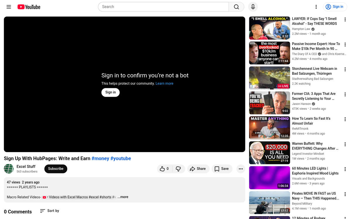 HubPages monetization registration sign up page