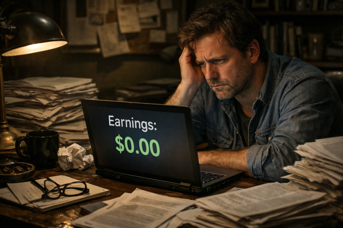 Person analyzing website traffic and engagement metrics