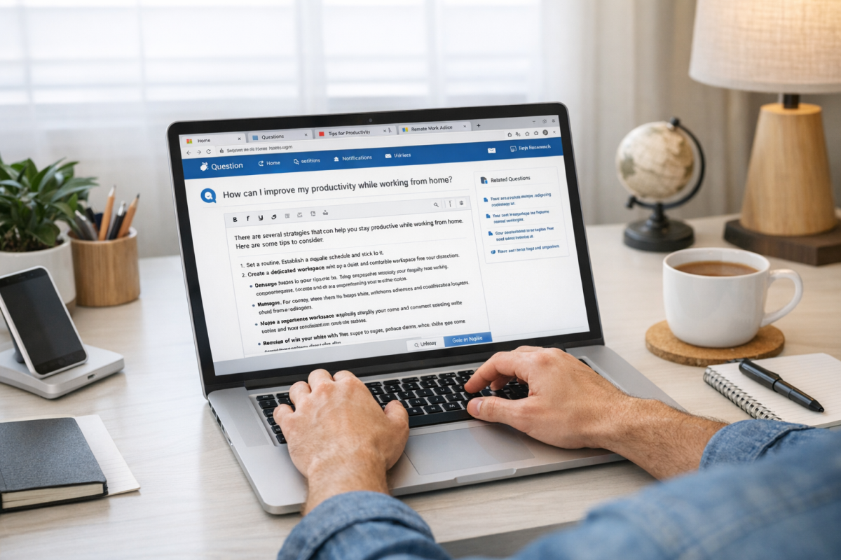 Person exploring alternative online income streams