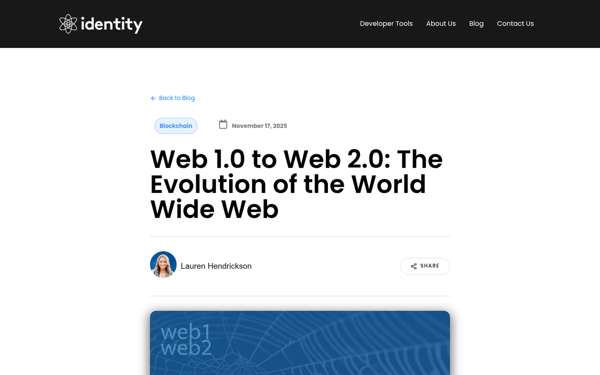 Web 2.0 website interface screenshot example
