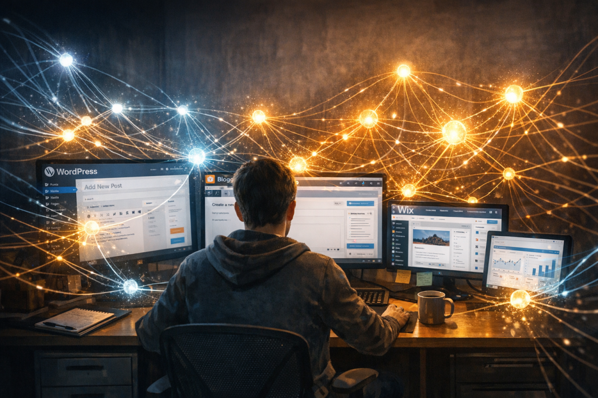 Web 2.0 link building strategy diagram