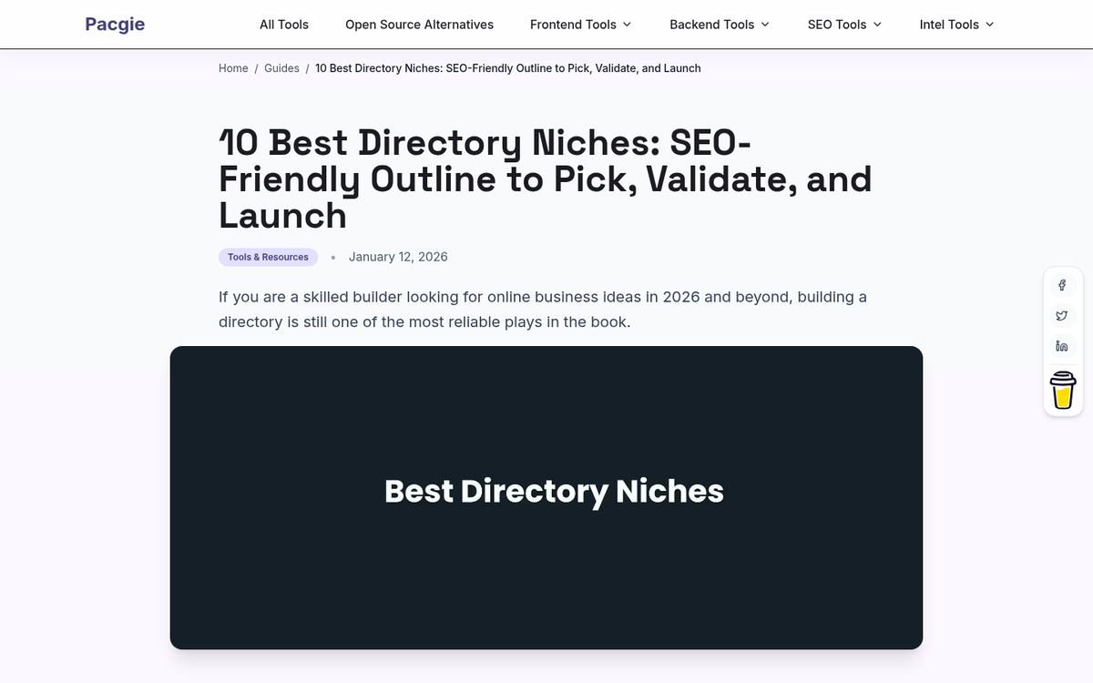 Diverse web directory listings showing quality variations