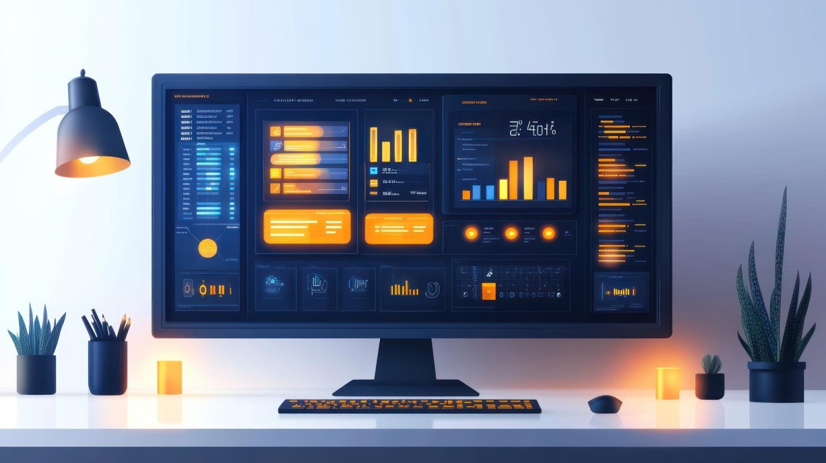 Person reviewing website analytics code on screen