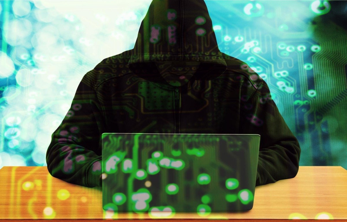 Hacker breaching a secure website server