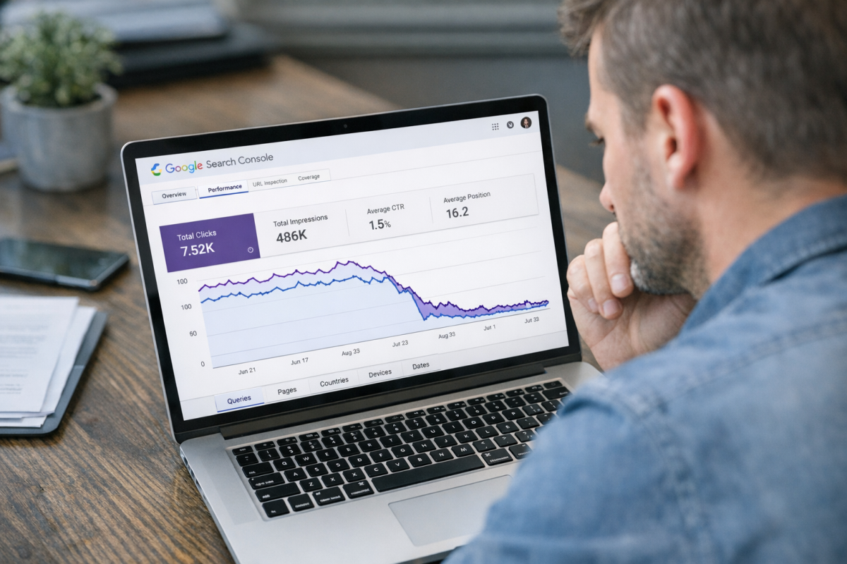 Google penalty warning in Search Console