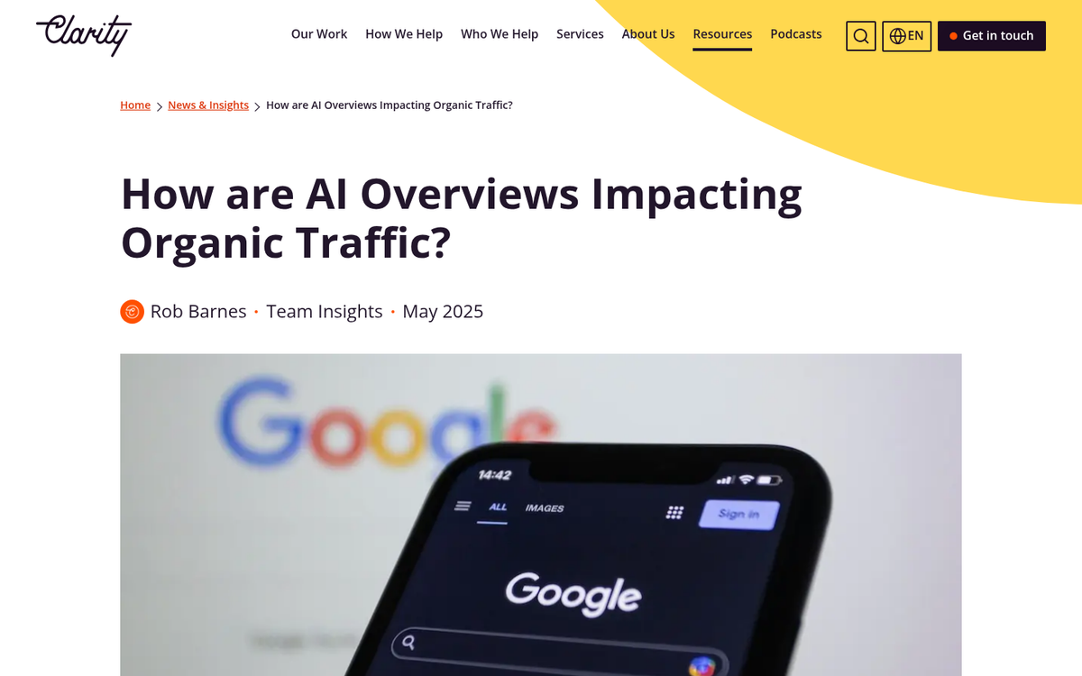 Google search results with AI Overview panel