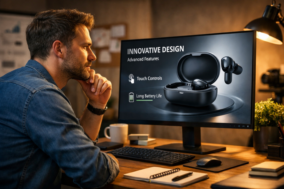 Animated characters explaining a concept on screen