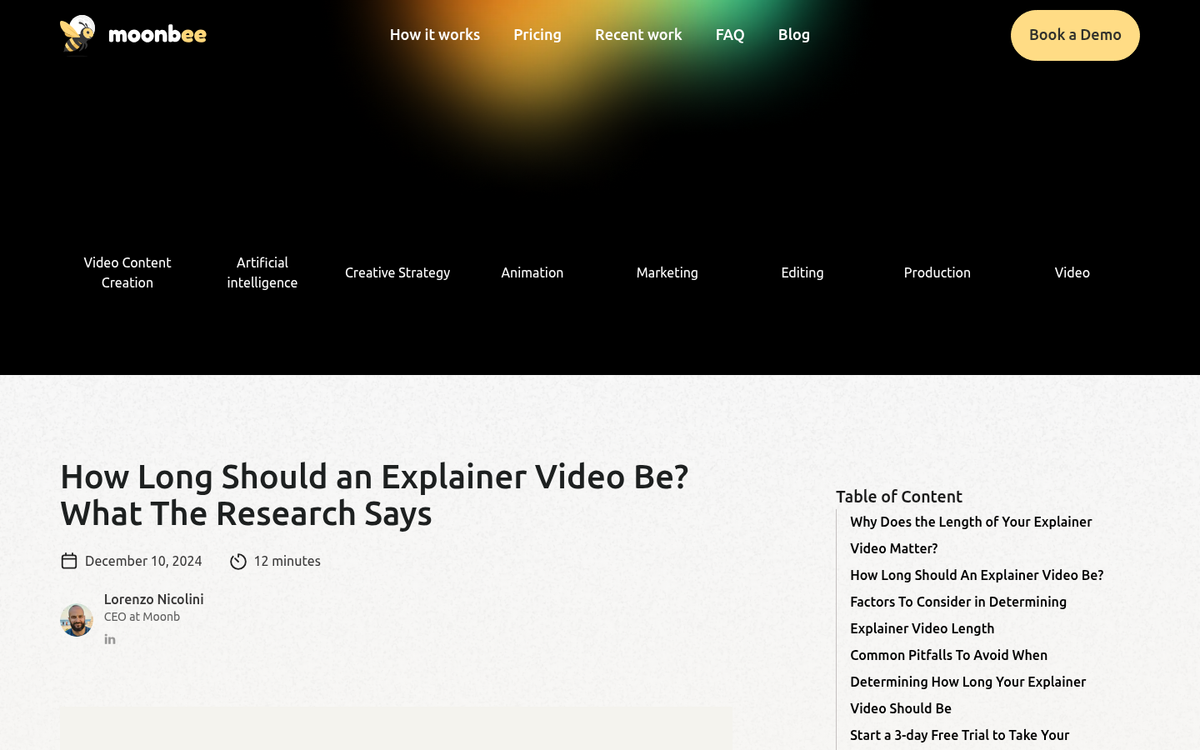 Stopwatch measuring explainer video ideal length