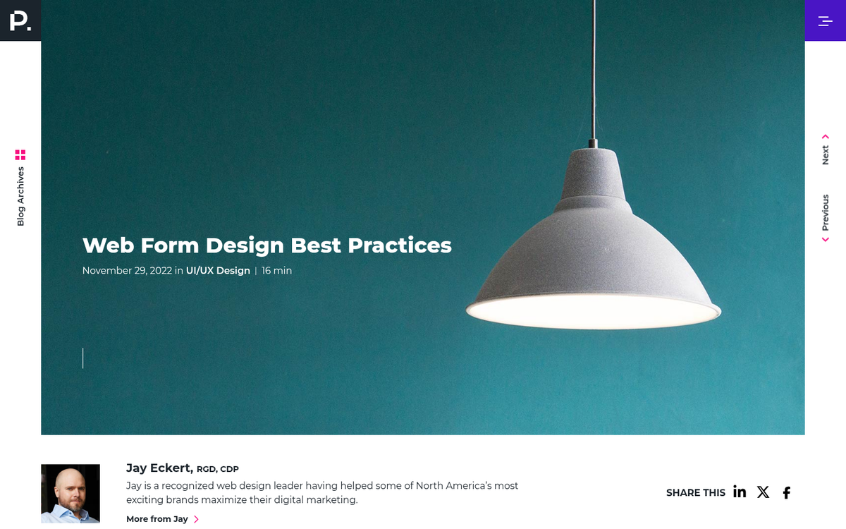 Landing page form with excessive fields