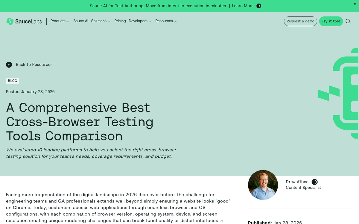 Landing page rendering across multiple devices