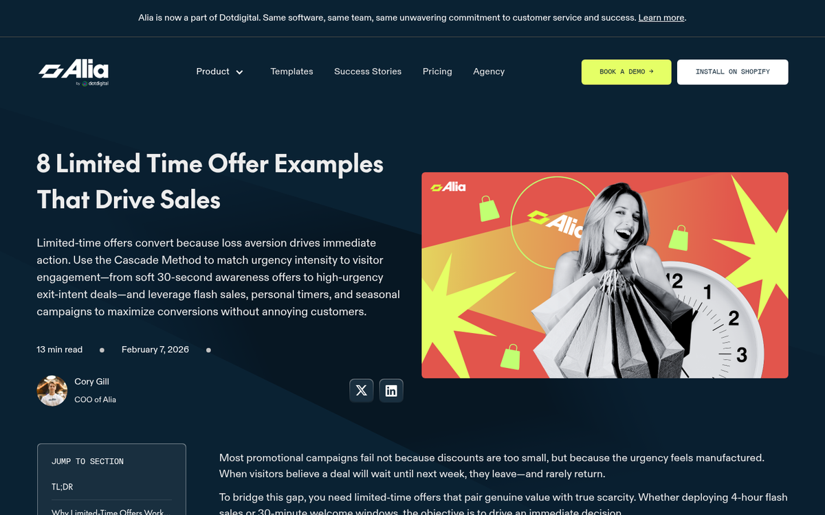 Landing page with urgency countdown timer