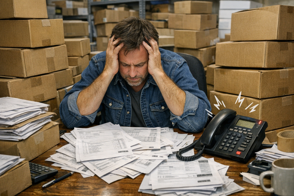 Package with no tracking information available