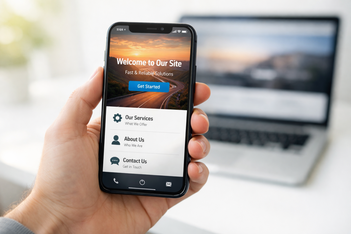 Smartphone displaying Google Ads mobile interface