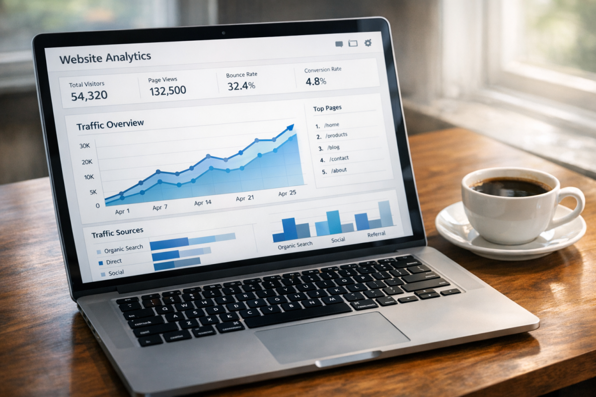 Person optimizing website for search engines