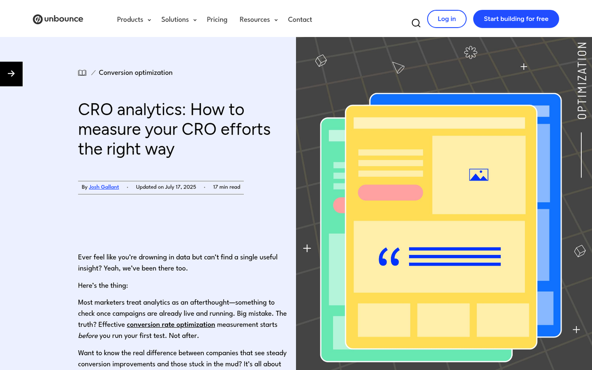 MLM conversion rate optimization dashboard screenshot