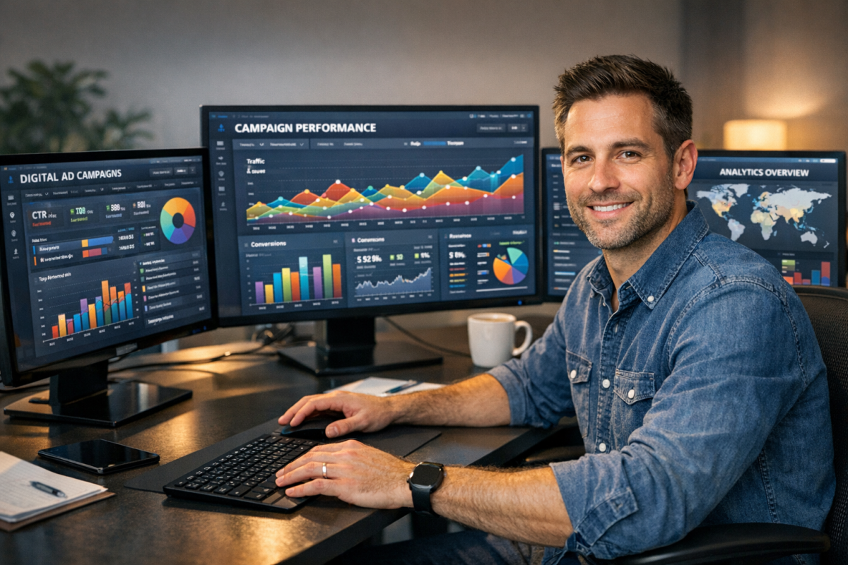 Propeller Ads platform workflow diagram illustration