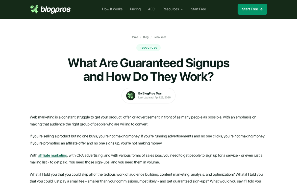 Person signing up on a website form