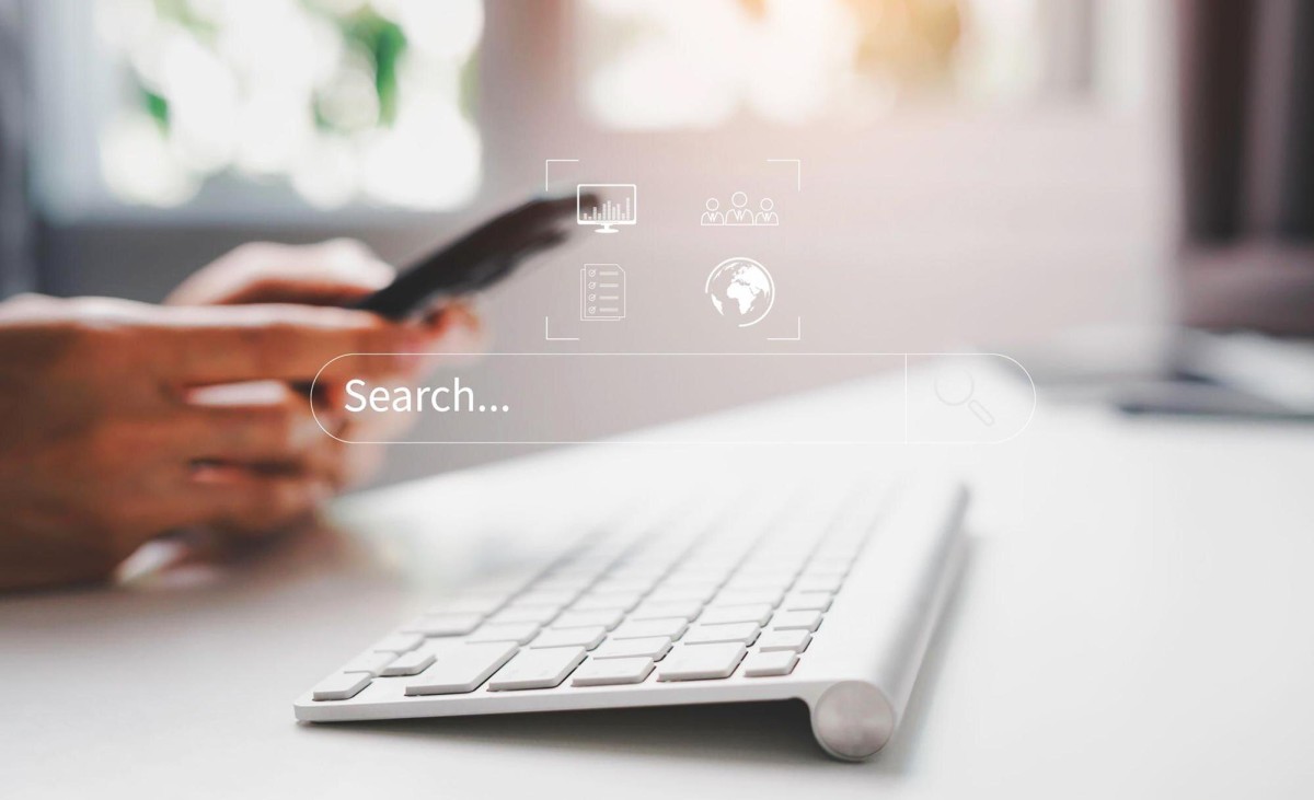 Blogger reviewing website analytics on laptop