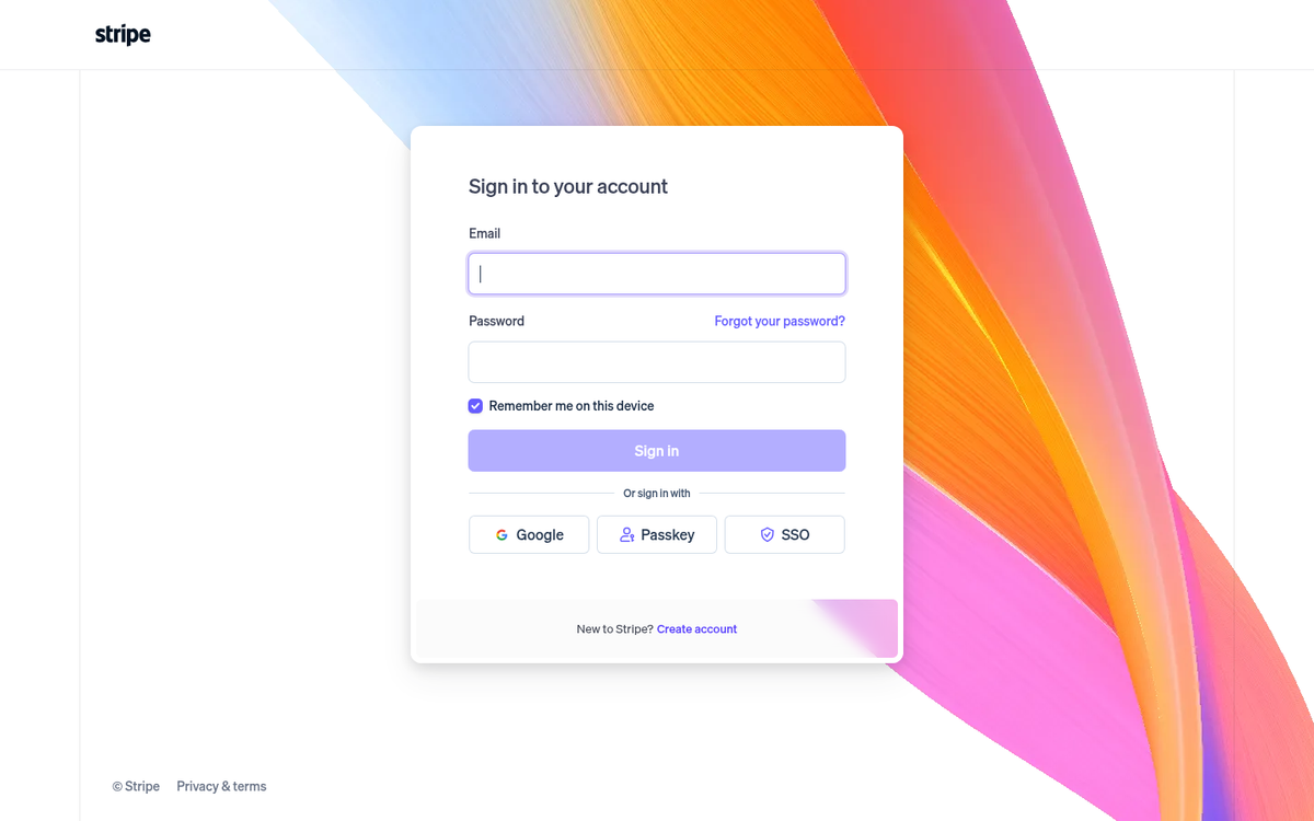 Stripe payment integration checkout interface screenshot