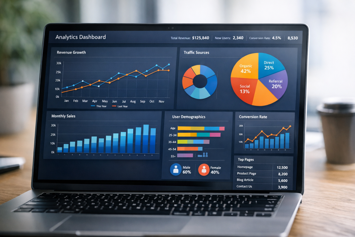 MonsterInsights WordPress analytics plugin dashboard overview
