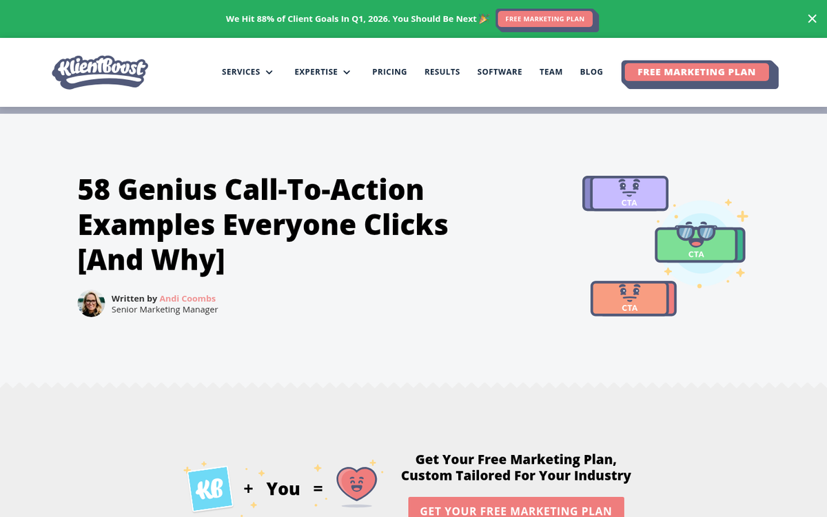 Weak affiliate link with no call to action