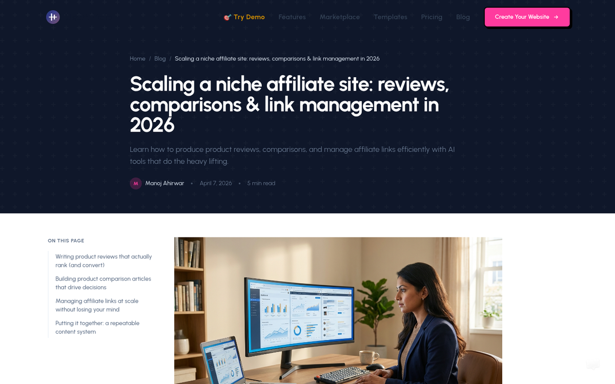 Messy ugly affiliate link URL displayed