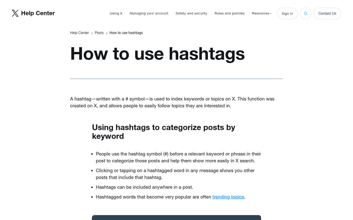 Twitter hashtag conversation thread example