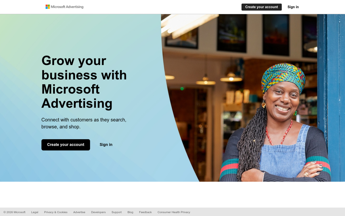 Bing Ads search advertising platform interface