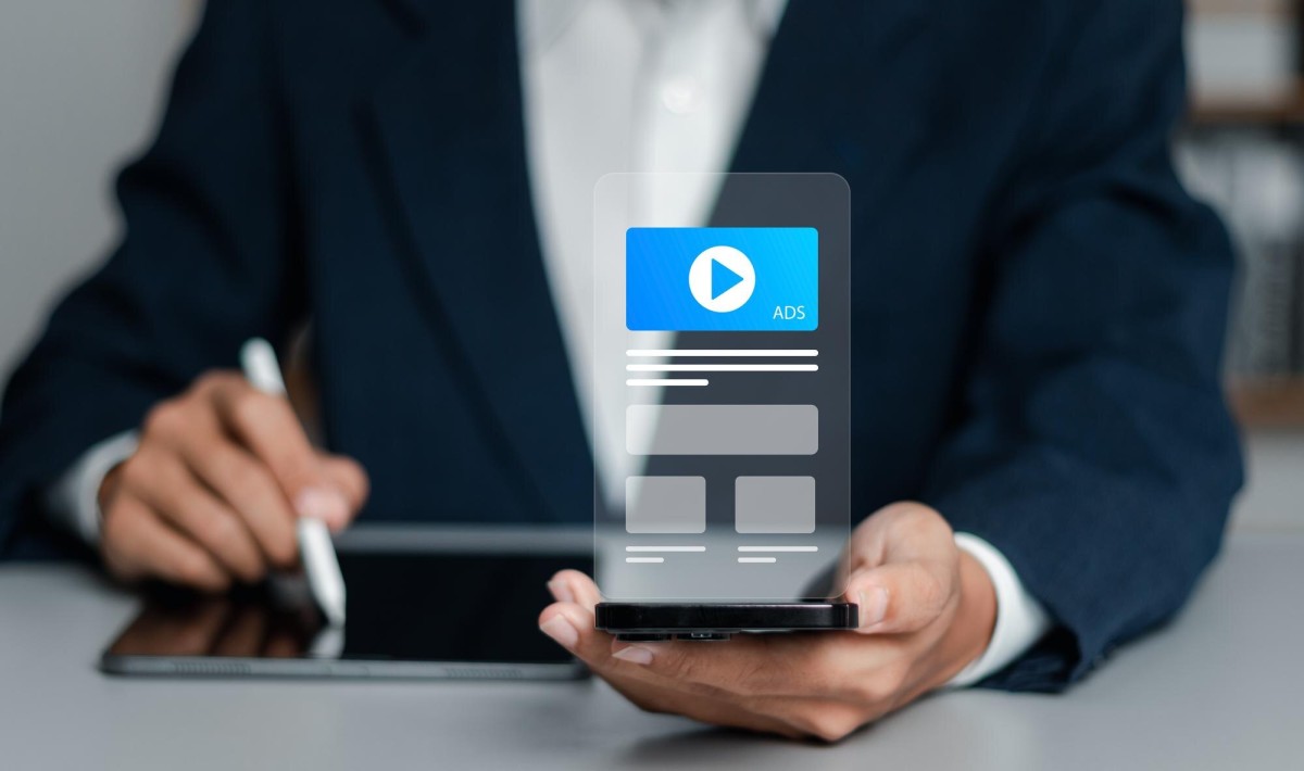 Person submitting online video monetization application