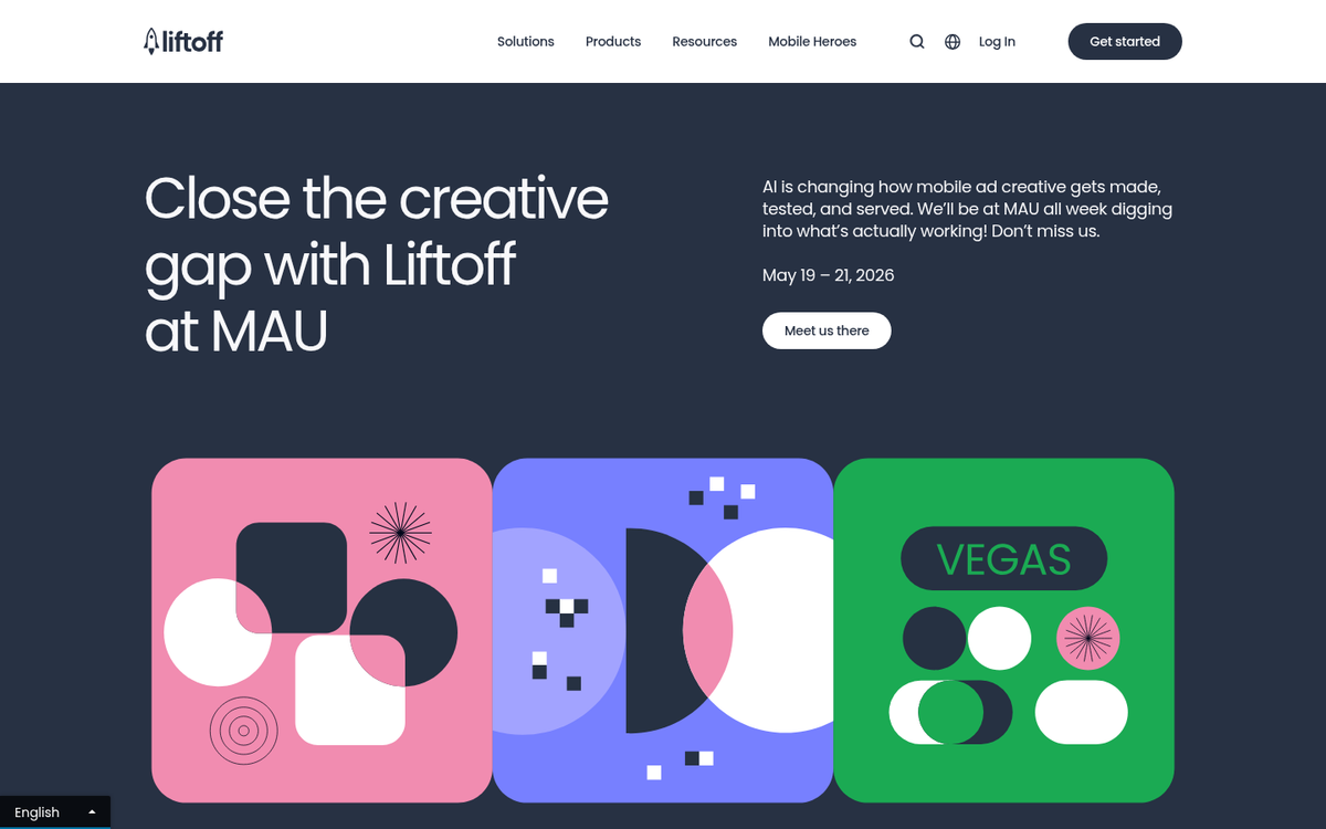 Liftoff video ad network homepage screenshot