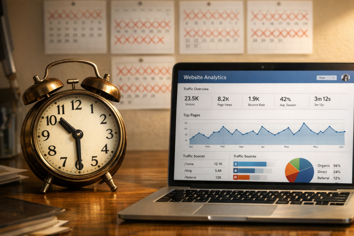 Calendar showing six months of time